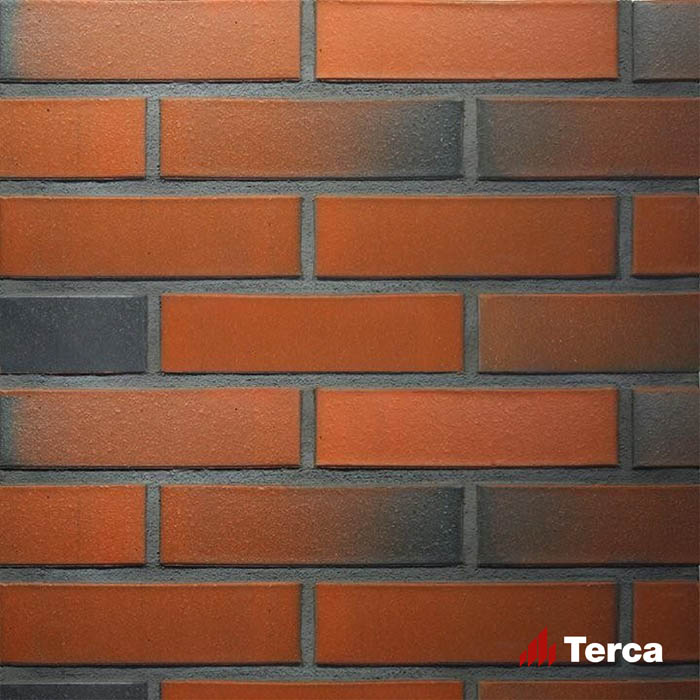 Кирпич керамический облицовочный пустотелый редуцированный Terca Red Flame гладкий