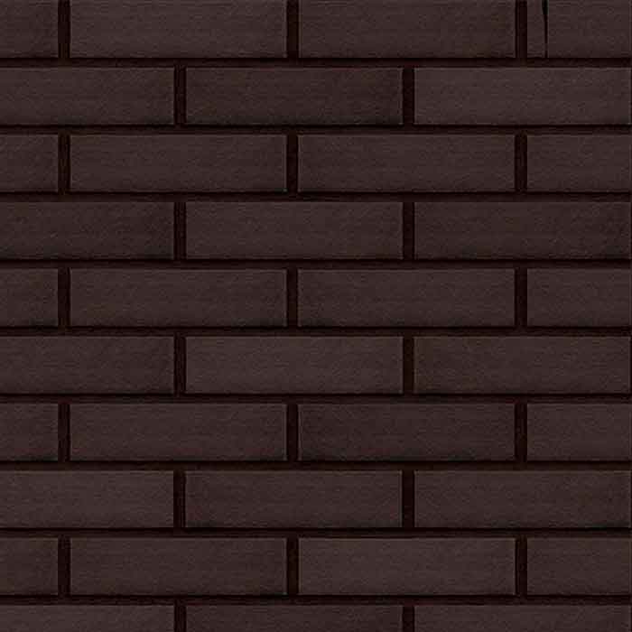 Клинкерная фасадная плитка Dream House Вулканический черный (18) гладкая RF10, 250х65х10
